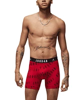 Jordan Men's 2-Pack Cotton Flight Essentials Logo Print Boxer Briefs