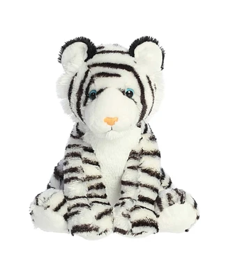 Aurora Medium White Tiger Cuddly Plush Toy White 11"