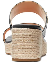 Michael Michael Kors Women's Jilly Logo Espadrille Wedge Sandals