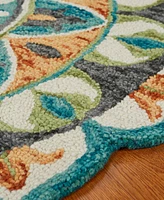 Lr Home Radiance RDC54085 5'x5' Round Area Rug