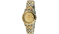 Swiss Edition Women's Two-Tone Luxury Bracelet Watch with Sport Bezel