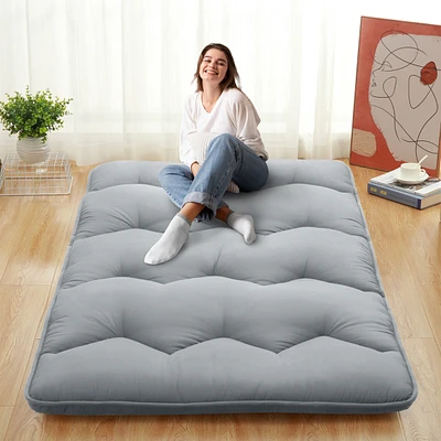 Caromio Futon Mattress Full Size, Floor Mattress Pad Portable Dorm Sleeping Pad, 54"x 80"