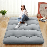 Caromio Futon Mattress Full Size, Floor Mattress Pad Portable Dorm Sleeping Pad, 54"x 80"