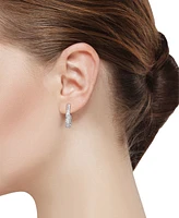 Unwritten Crystal Teardrop Endless Hoop Earring Set