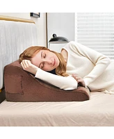 Inolait Bed Wedge Pillow with Tablet Pillow Stand and Side Pockets