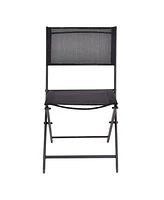 Set of 4 Outdoor Patio Folding Chairs