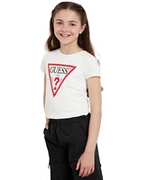 Guess Big Girls Triangle Rhinestone Logo T-shirt