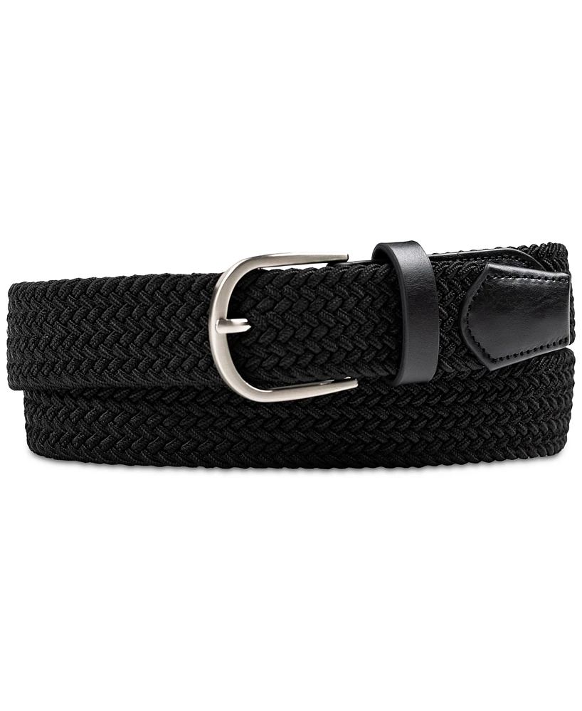 Club Room Men's Stretch Braid Belt, Created for Macy's