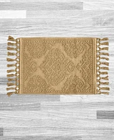 Jean Pierre New York Ricardo Fringe Cotton Bath Rug 17" x 31"