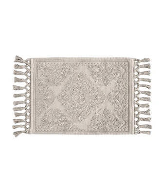 Jean Pierre New York Ricardo Fringe Cotton Bath Rug 17" x 31"