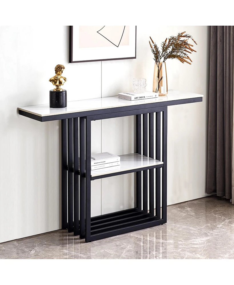 Streamdale Furniture Versatile Modern Black Console Table