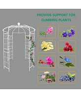 White Birdcage Shape Wedding Pergola - 81.3" X 114.2"