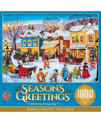 Masterpieces Season's Greetings - Christmas Shopping 1000 Piece Puzzle