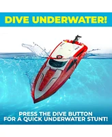 Force1 Velocity Red Fast Rc Boat - Red