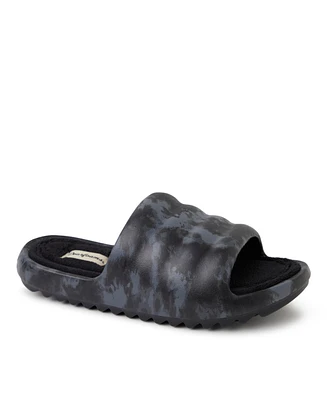 Dearfoams Women's Gemini Wave Eva Slide Slipper