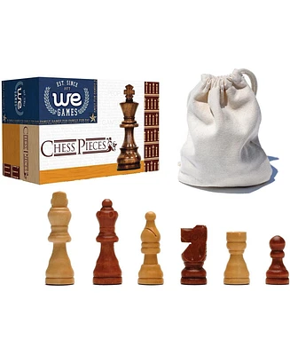 We Games French Staunton Wood Chess Pieces with 2.5 inch King