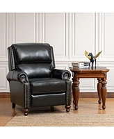 Franco Genuine Leather Manual Recliner
