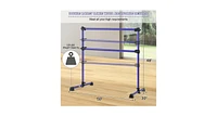 Slickblue 4ft Portable Height Adjustable Freestanding Ballet Barre