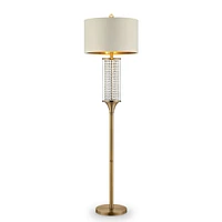 Streamdale Furniture 62.25-Inch Pluviam Crystal Floor Lamp