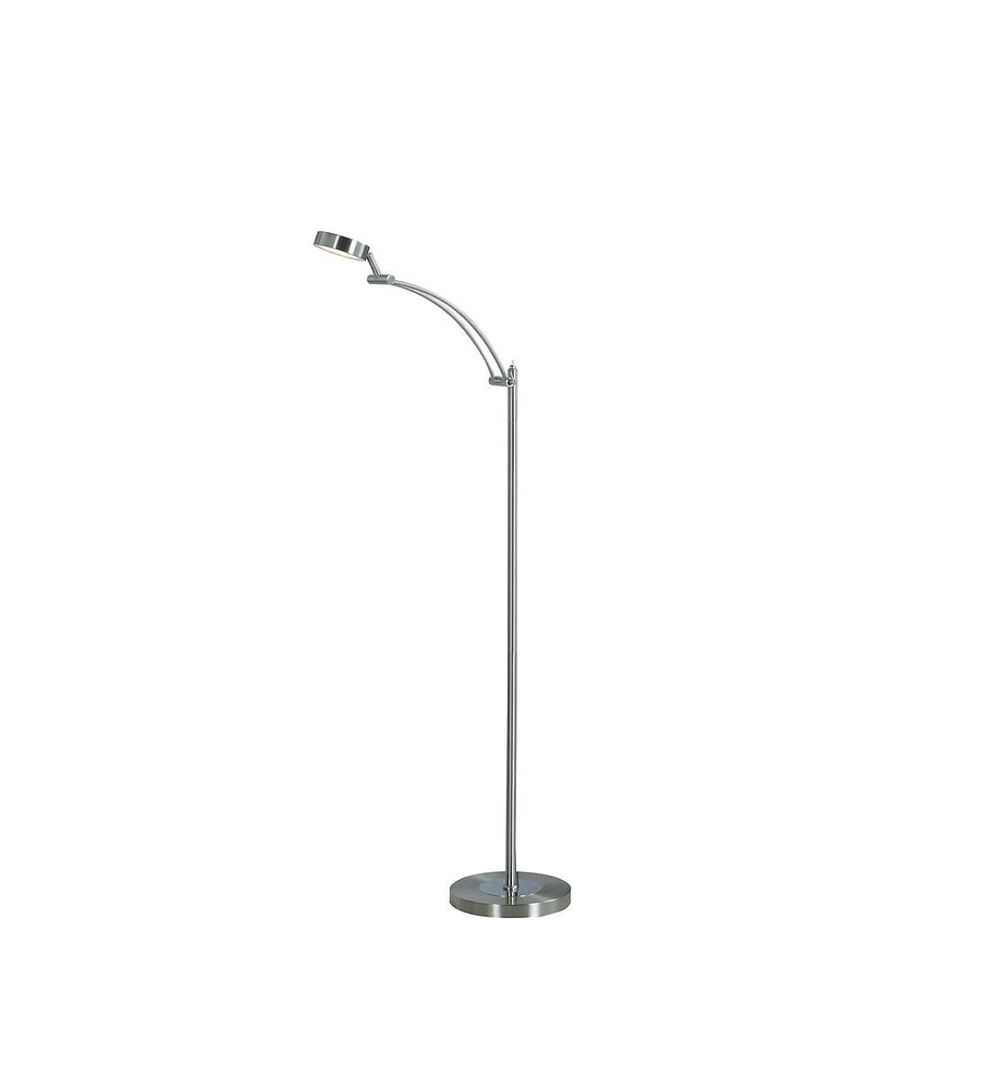 Simplie Fun 54-Inch-Long Tinsley Silver Integrated Led Task Floor Lamp