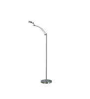 Streamdale Furniture 54-Inch-Long Tinsley Silver Integrated Led Task Floor Lamp