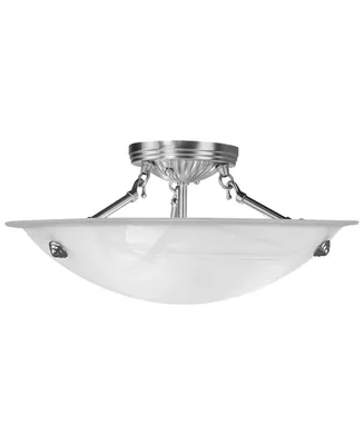 Livex Oasis 16" Semi-Flush Mount