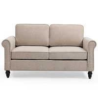 45 Inch, 2 Seater Loveseat Sofa, Mid Century Modern Couches For Living Room, Button Tufted Sofa