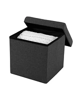 Seville Classics Foldable Storage Ottoman