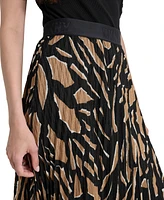 Dkny Women's Pull-On Printed Midi Skirt