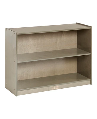 ECR4Kids 2-Shelf Mobile Storage Cabinet, Grey Wash