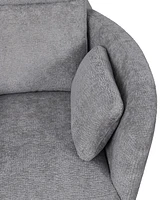 Gardley 38" Fabric Power Swivel Recliner, Created for Macy's