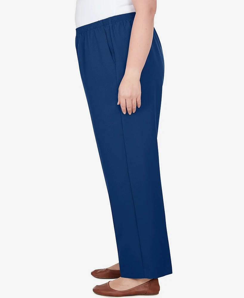 Alfred Dunner Plus Classic Accord Elastic Waist Short Length Pant