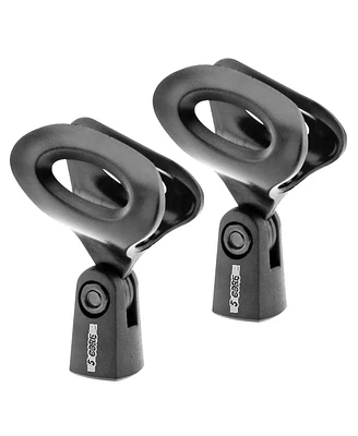 5 Core Universal Microphone Clip Holder 2Pack 5/8" Male - 3/8" Female Screw Design Adjustable Angle Mc-03 2PCS