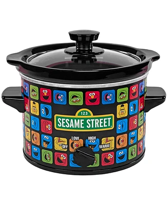 Uncanny Brands Sesame Street 2qt Slow Cooker - Cook With All Your Favorite Sesame Street Characters