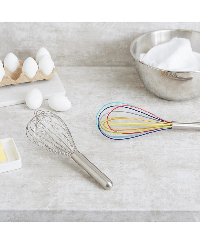 Rsvp International Endurance Stainless Steel 11.75" X 3.25" Colored Silicone Coated Whisk
