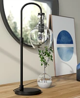 Hudson & Canal Verona 27" Glass Shade Tall Arc Table Lamp