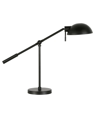 Hudson & Canal Dexter 23.25" Tall Boom Arm Table Lamp with Metal Shade