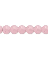 Giani Bernini Rose Quartz & Cubic Zirconia Heart Bead Stretch Bracelet in 18k Gold-Plated Sterling Silver