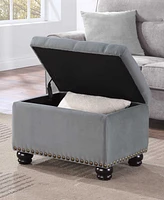 Convenience Concepts 24" Velvet 5th Avenue Storage Ottoman