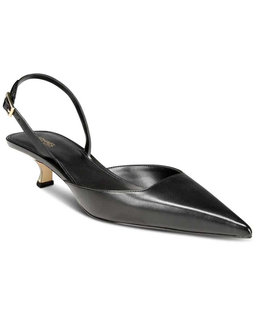 Michael Kors Women's Luna Slingback Kitten-Heel Pumps