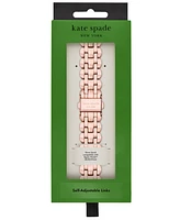 kate spade new york Rose Gold-Tone Stainless Steel Scallop Bracelet Band for Apple Watch, 38mm, 40mm, 41mm - Rose Gold