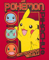 Pokemon Big Boys Short Sleeve Pikachu Graphic T-shirt