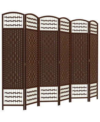 Homcom 6 Panel Room Divider, Folding Screen, 5.6