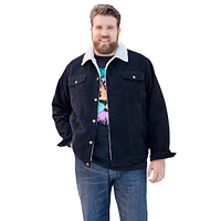 KingSize Big & Tall Sherpa-Lined Trucker Jacket