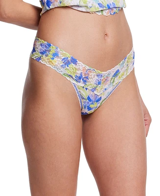 Hanky Panky Women's Printed Signature Lace Low Rise Thong