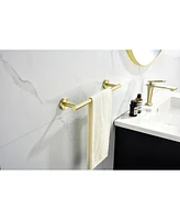 Simplie Fun 6-Piece Brushed Gold Bathroom Hardware Set