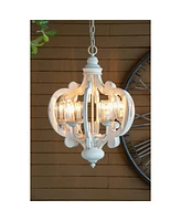 Streamdale Furniture 6-Light Farmhouse Wood Chandelier