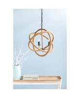 Streamdale Furniture Rope Globe Chandelier with Adjustable Chain