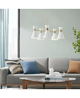 Ezra 5-Light Metal Chandelier