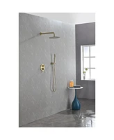 Streamdale Furniture Brushed Gold Wall Mounted Shower System